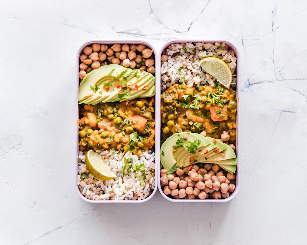 Fresh vegetables and plant-based ingredients arranged beautifully